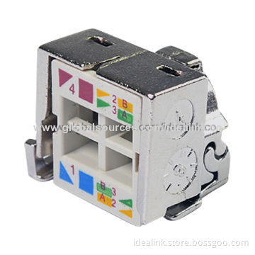 Cat6 Keystone Jack, FTP-type, 3mu and 50u Inches Gold PlatingNew